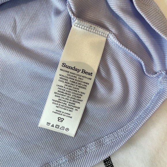 Aritzia Sunday Best Honor Hip Tank in Dusky Blue, Size S - Picture 3 of 7